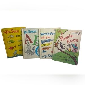 4 Vintage Early 1970’s Bright and Early Books Book Club editions Dr.Seuss